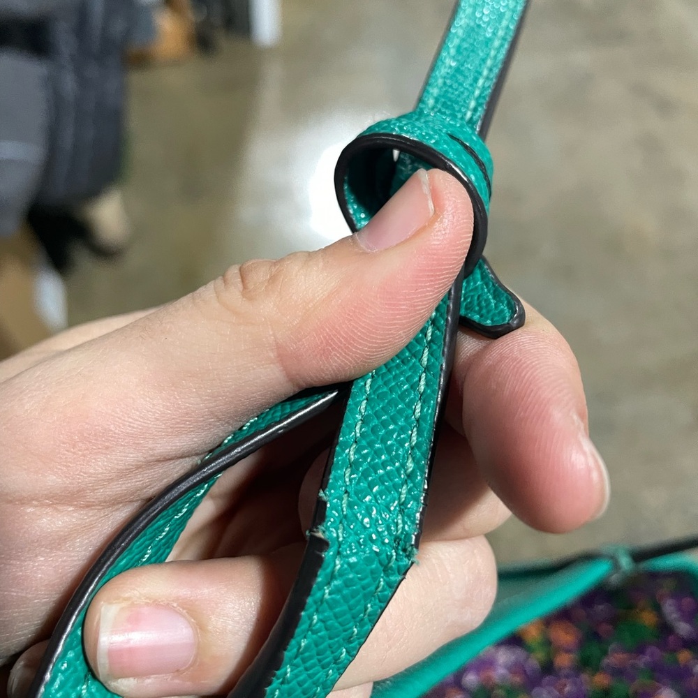 Coach Floral City Tote Bag - Green and Purple- reversible - Picture 7 of 9